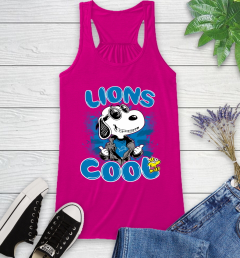 NFL Football Detroit Lions Cool Snoopy Shirt Racerback Tank 5