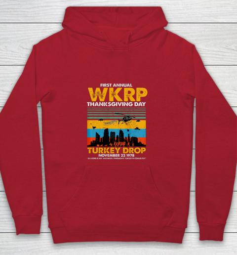 Wkrp Turkey Drop Shirt Turkey Drop T Shirt Turkey Drop Retro Youth Hoodie 7