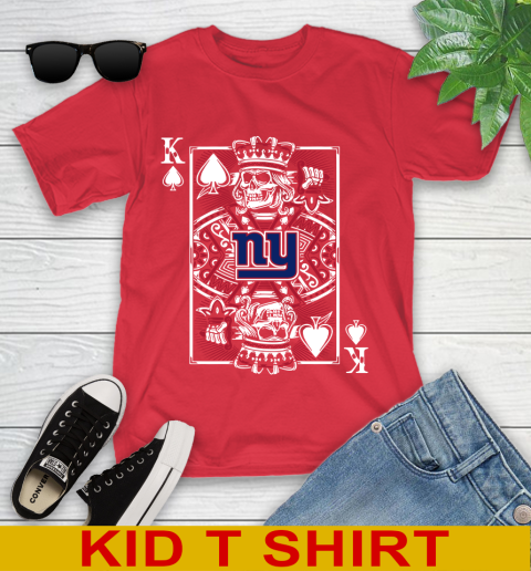New York Giants NFL Football The King Of Spades Death Cards Shirt Youth T-Shirt 11
