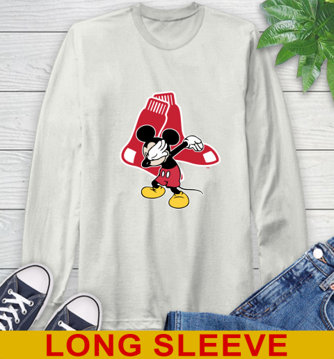 Boston Red Sox MLB Baseball Dabbing Mickey Disney Sports Long Sleeve T-Shirt 12