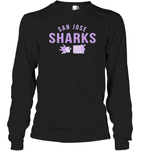 San Jose Sharks Richmond Resilient Hockey Fights Cancer Long Sleeve T-Shirt