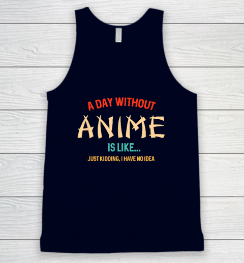 Cropped Tank Top With Anime Print – Lianox