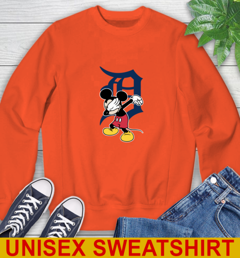 Detroit Tigers MLB Baseball Dabbing Mickey Disney Sports Sweatshirt 4