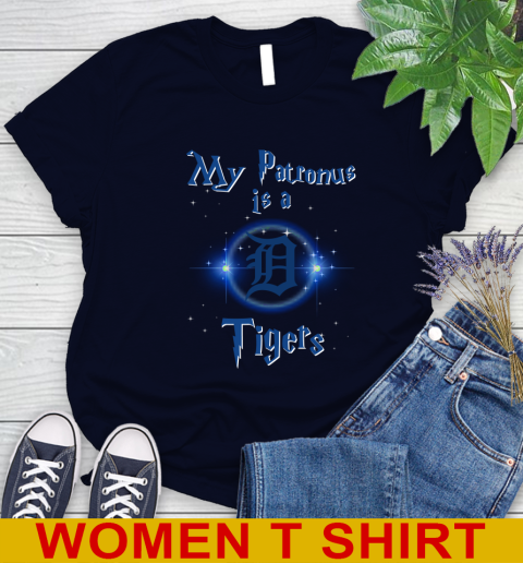 MLB Baseball Harry Potter My Patronus Is A Detroit Tigers Women's T-Shirt 2