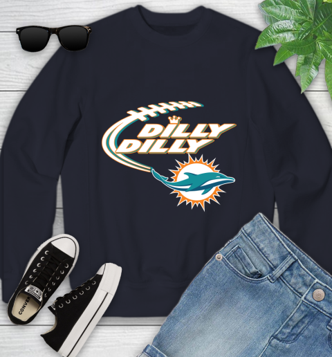NFL Miami Dolphins Dilly Dilly Football Sports Youth Sweatshirt 3