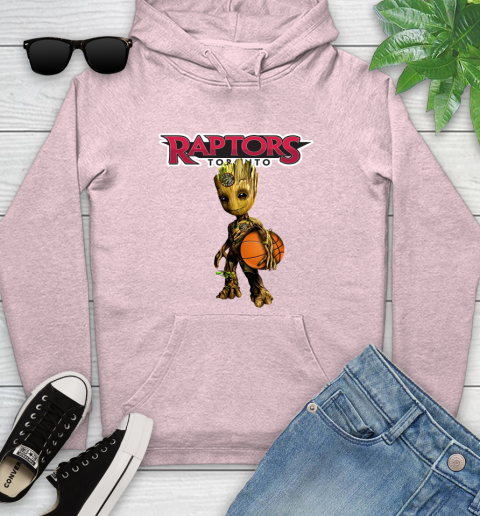 Toronto Raptors NBA Basketball Groot Marvel Guardians Of The Galaxy Youth Hoodie 10