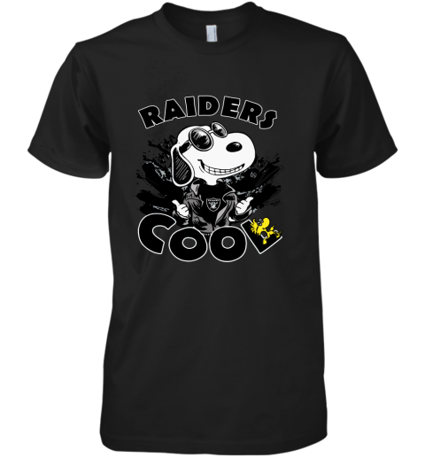 Oakland Raiders Snoopy Joe Cool We're Awesome Premium Men's T-Shirt