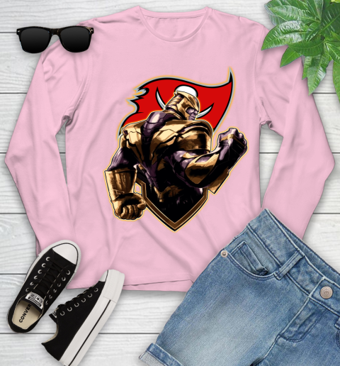 NFL Thanos Avengers Endgame Football Sports Tampa Bay Buccaneers Youth Long Sleeve 10