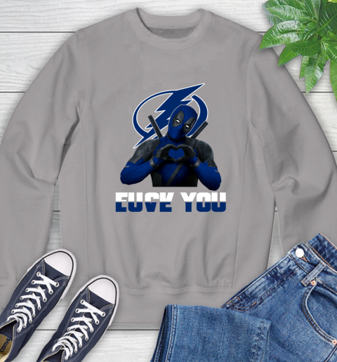 NHL Tampa Bay Lightning Deadpool Love You Fuck You Hockey Sports Sweatshirt 5