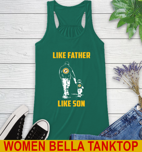 Indiana Pacers NBA Basketball Like Father Like Son Sports Racerback Tank 5