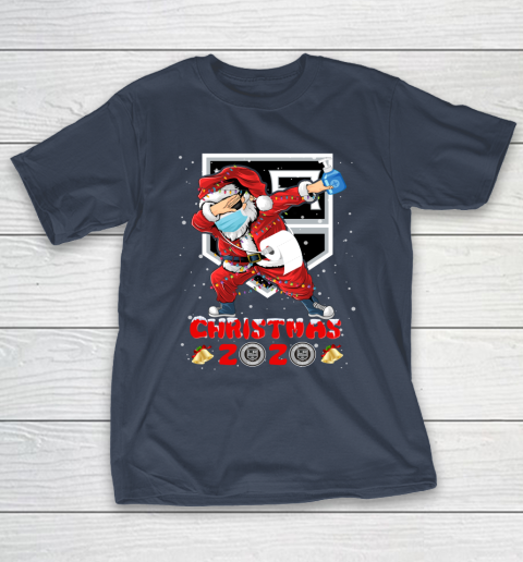 Los Angeles Kings Funny Santa Claus Dabbing Christmas 2020 NHL T-Shirt 3