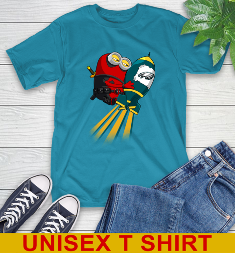 NFL Football Philadelphia Eagles Deadpool Minion Marvel Shirt T-Shirt 9