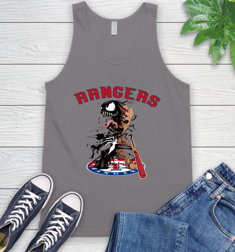 MLB Texas Rangers Baseball Venom Groot Guardians Of The Galaxy Tank Top 7