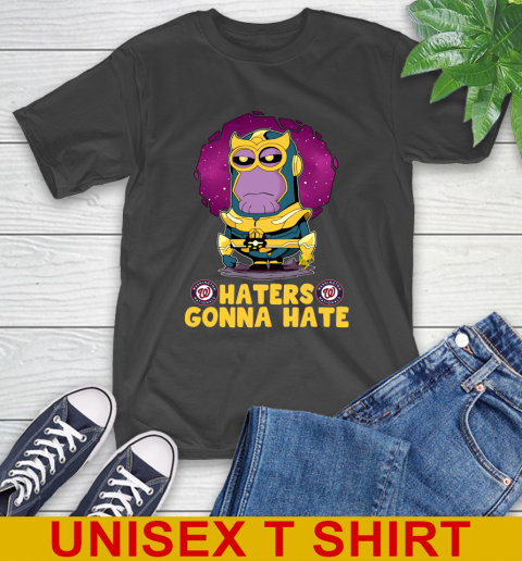 MLB Baseball Washington Nationals Haters Gonna Hate Thanos Minion Marvel Shirt T-Shirt - Image 3