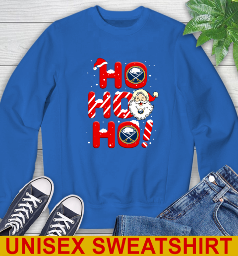 Buffalo Sabres NHL Hockey Ho Ho Ho Santa Claus Merry Christmas Shirt Sweatshirt 11
