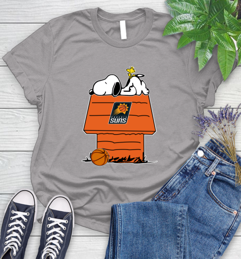 Phoenix Suns NBA Basketball Snoopy Woodstock The Peanuts Movie Women's T-Shirt 5