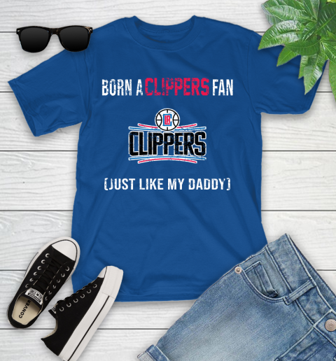 NBA LA Clippers Loyal Fan Just Like My Daddy Basketball Shirt Youth T-Shirt 10