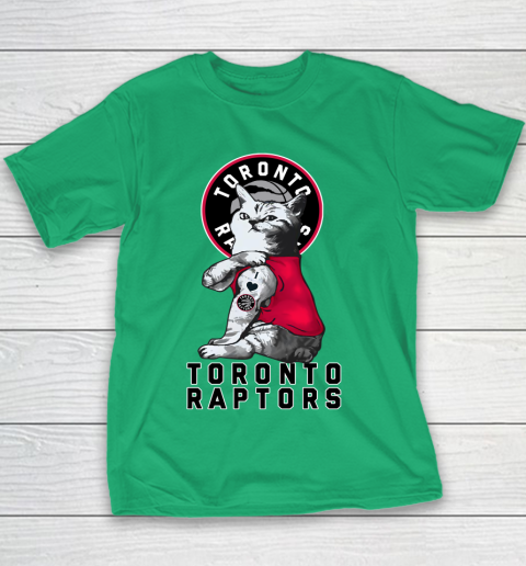 NBA Basketball My Cat Loves Toronto Raptors Youth T-Shirt 3