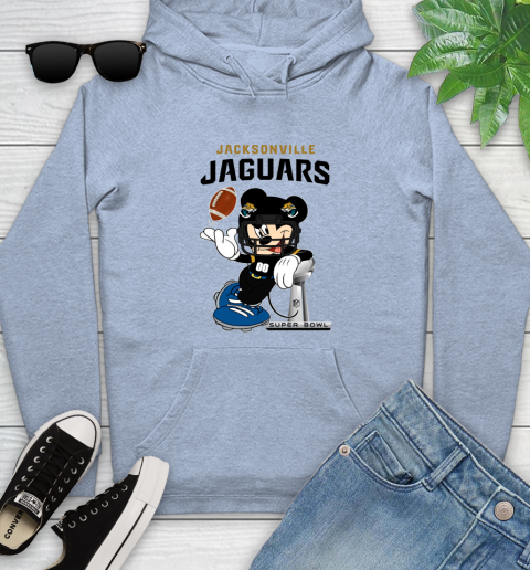 NFL Jacksonville Jaguars Mickey Mouse Disney Super Bowl Football T Shirt Youth Hoodie 23
