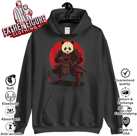 Japanese Panda Samurai Sun Warrior Ronin Art Hoodie