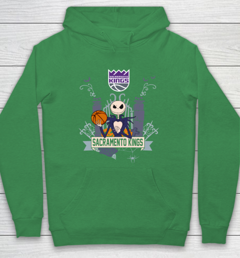 NBA Sacramento Kings Basketball Jack Skellington Halloween Hoodie 5