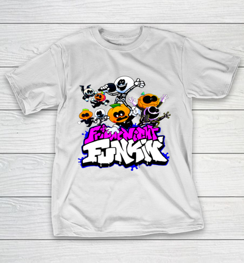 Friday Night Funkin Skid and Pump mode T-Shirt