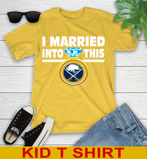 Buffalo Sabres NHL Hockey I Married Into This My Team Sports Youth T-Shirt 9