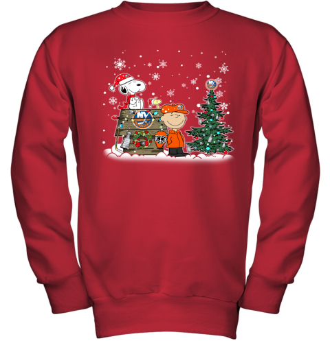 NHL New York Islanders Snoopy Charlie Brown Woodstock Christmas Stanley Cup  Hockey T Shirt Christmas Gift