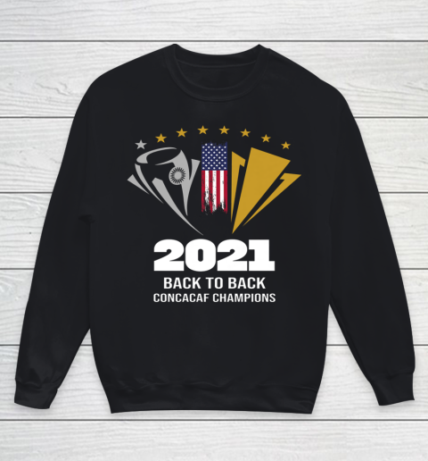 USA Back to Back 2021 Concacaf Champions Youth Sweatshirt