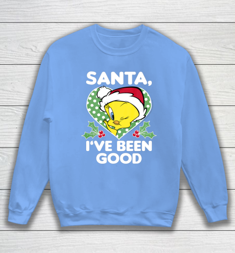 Looney Tunes Christmas Tweety Bird Santa I ve Been Good Sweatshirt 8