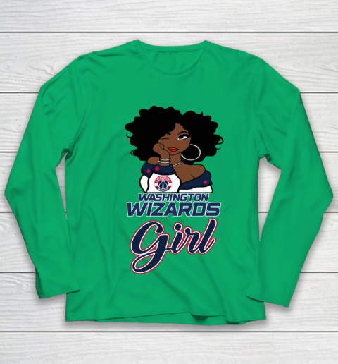 Washington Wizards Girl NBA Youth Long Sleeve 6