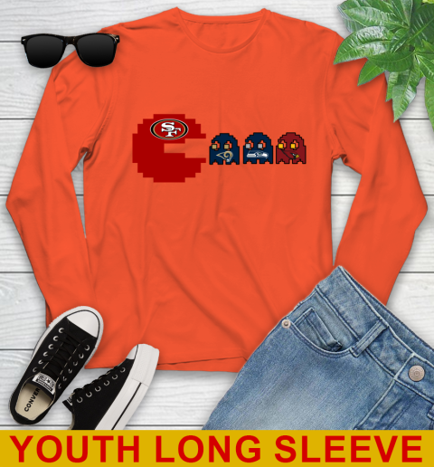 San Francisco 49ers NFL Football Pac Man Champion Youth Long Sleeve 4