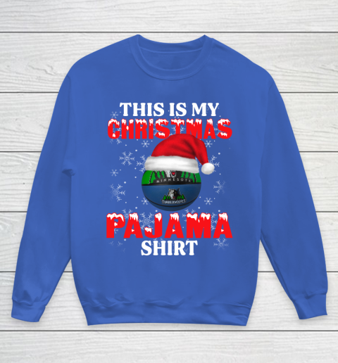 Minnesota Timberwolves This Is My Christmas Pajama Shirt NBA Youth Sweatshirt 6