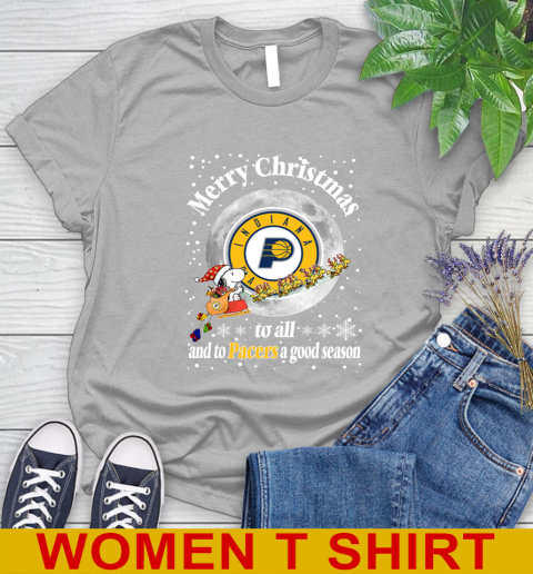 Indiana Pacers Merry Christmas To All And To Pacers A Good Season NBA Basketball Sports Women's T-Shirt 5