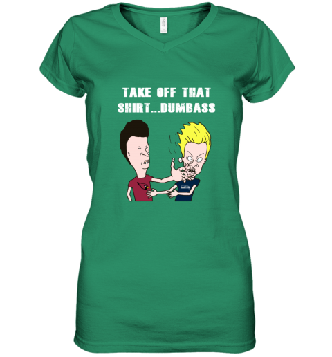 Arizona Cardinals Take Off Shirt Dumbass Face Slap ei0s arizona cardinals take off shirt dumbass face slap women v neck t shirt 39 front irish green