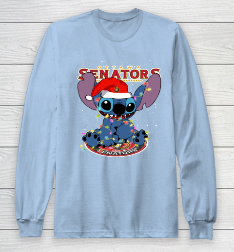 Ottawa Senators NHL Hockey noel stitch Christmas Long Sleeve T-Shirt 5