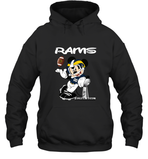 Mickey Rams Taking The Super Bowl Trophy Football Hoodie