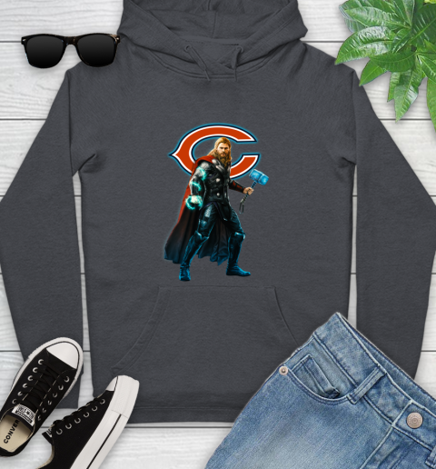 NFL Thor Avengers Endgame Football Chicago Bears Youth Hoodie 8