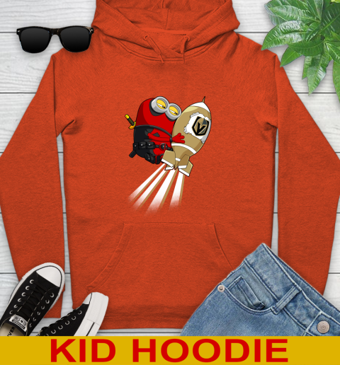 NHL Hockey Vegas Golden Knights Deadpool Minion Marvel Shirt Youth Hoodie 4