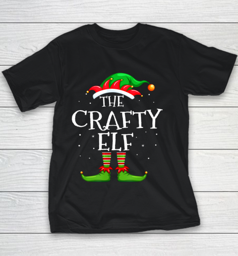 The Crafty Elf Family Matching Christmas Group Gift Pajama Youth T-Shirt