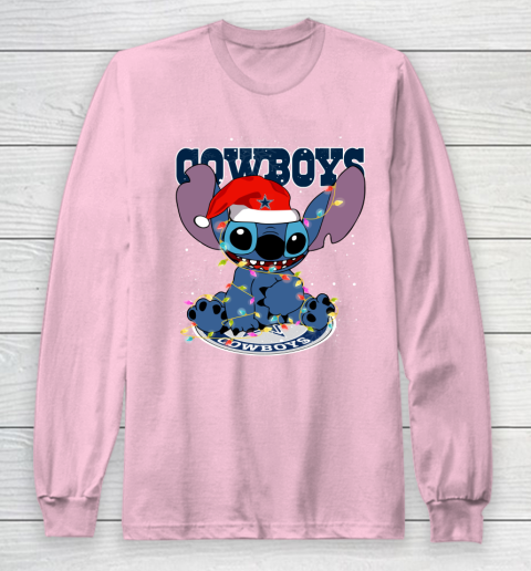 Dallas Cowboys NFL Football noel stitch Christmas Long Sleeve T-Shirt 6