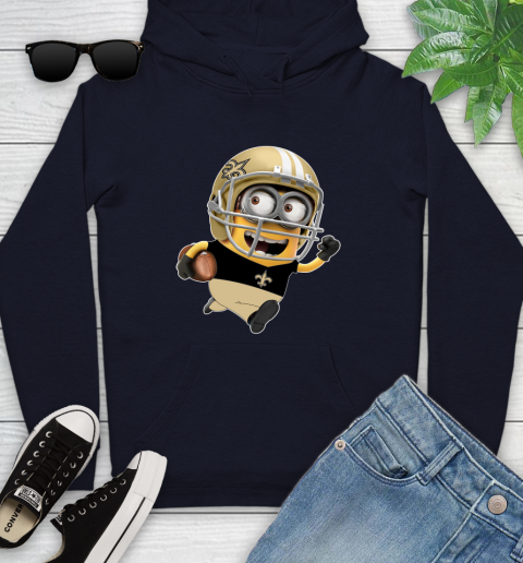 NFL New Orleans Saints Minions Disney Football Sports Youth Hoodie 4