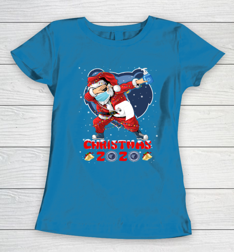 Memphis Grizzlies Funny Santa Claus Dabbing Christmas 2020 NBA Women's T-Shirt 6