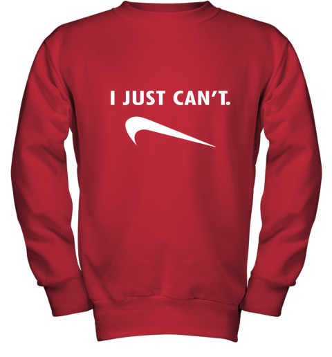kv9l i just can39 t shirts youth sweatshirt 47 front red