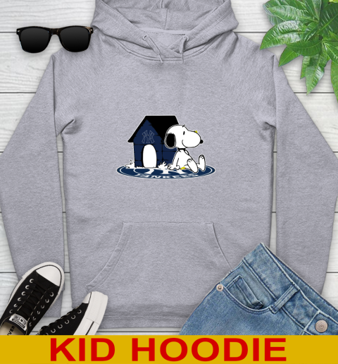 MLB Baseball New York Yankees Snoopy The Peanuts Movie Shirt Youth Hoodie 6