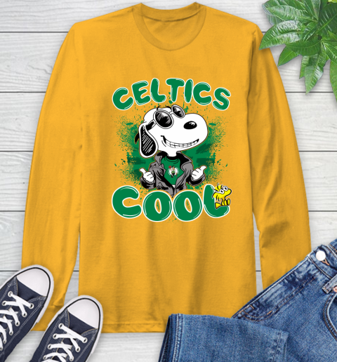 NBA Basketball Boston Celtics Cool Snoopy Shirt Long Sleeve T-Shirt 2