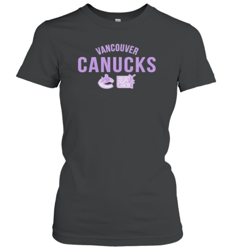 Vancouver Canucks Richmond Resilient Hockey Fights Cancer Women's T-Shirt