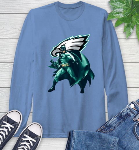 NFL Batman Football Sports Philadelphia Eagles Long Sleeve T-Shirt 11