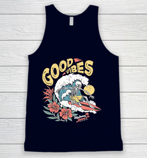 Good Vibes Skeleton Surfer Tank Top 2