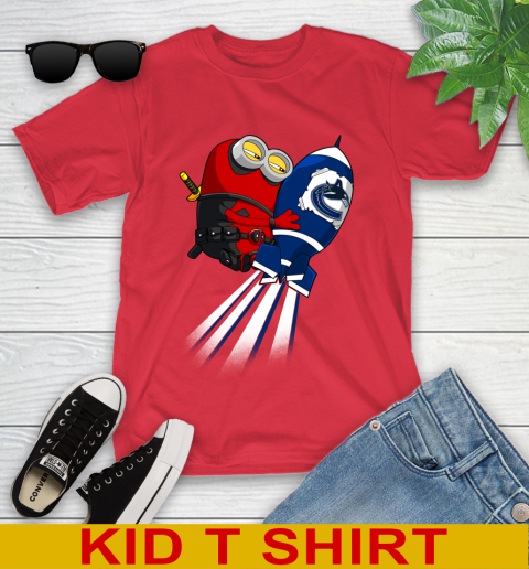 NHL Hockey Vancouver Canucks Deadpool Minion Marvel Shirt Youth T-Shirt 11